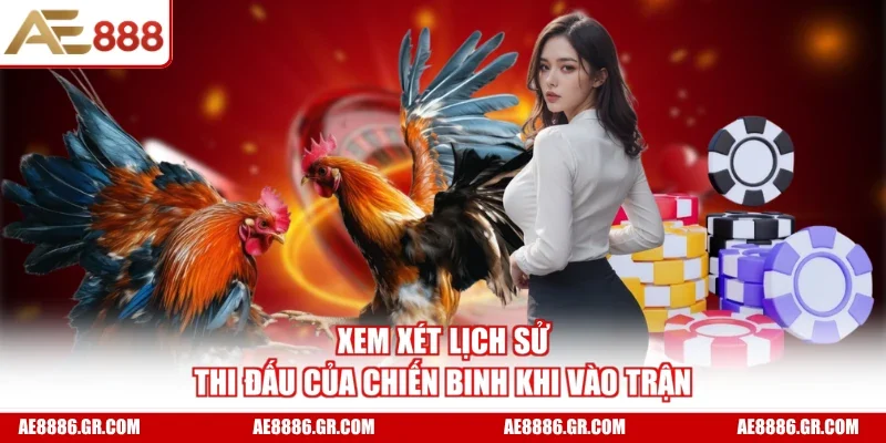 Xem xét lịch sử thi đấu của chiến binh khi vào trận